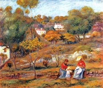 paisaje en cagnes Pierre Auguste Renoir Pinturas al óleo
